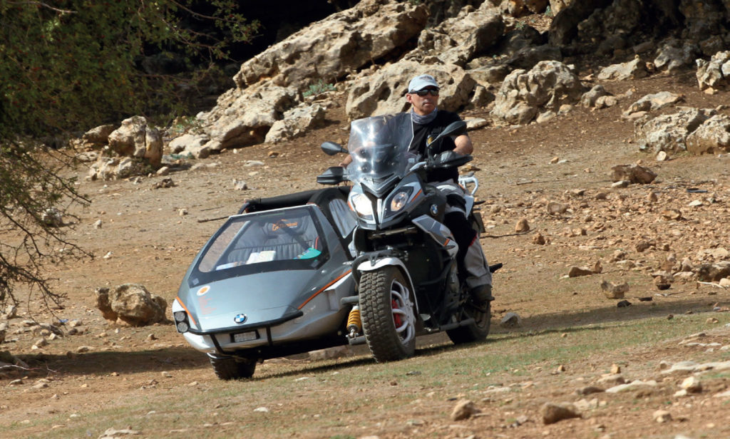 maroc en side car bmw