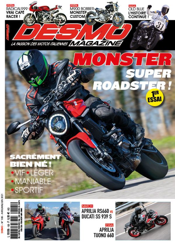 Couverture Desmo Magazine 105 (avril-mai-juin-2021)
