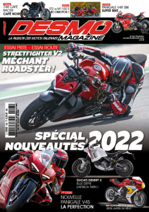 Couverture Desmo Magazine 108 (Janvier-Février-Mars 2022)